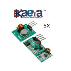 OkaeYa 5Pcs 315MHz XD-FST XD-RF-5V Wireless Transmitter Receiver Module